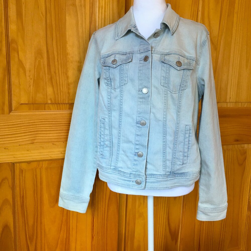 Vintage Old Navy Jean Jacket Light Wash Size L Classic Fit